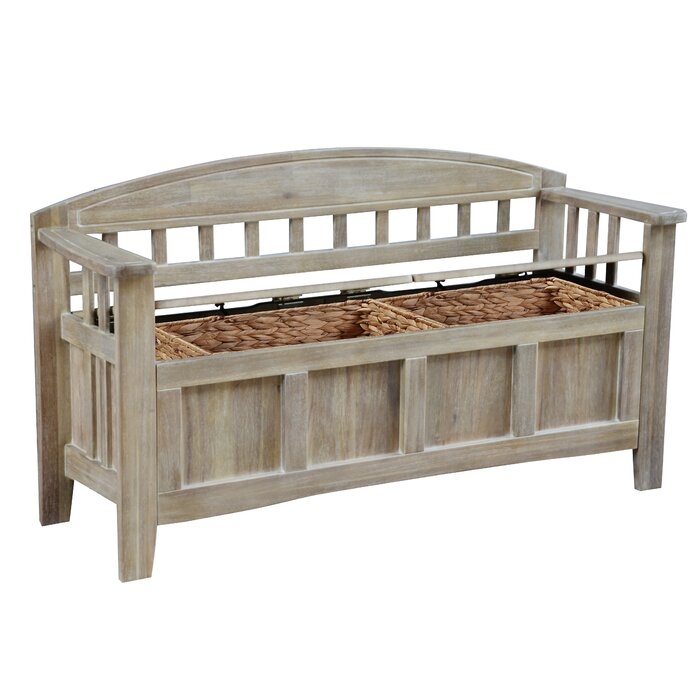Apruva Wood Storage Bench - Image 2