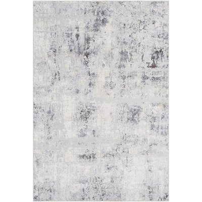 Heger Distressed Gray/White Area Rug - Image 0