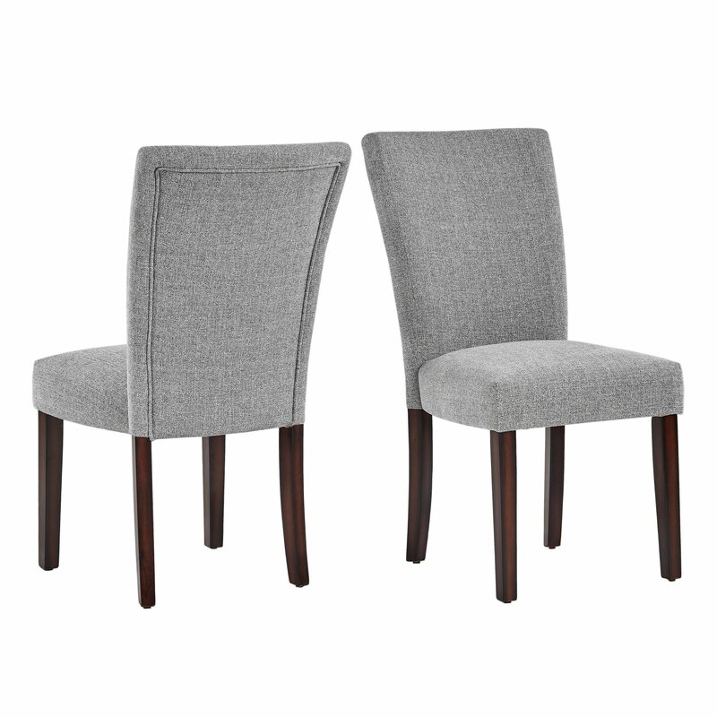 Lancaster Upholstered Dining Chair / Cherry/Light Grey - Image 0