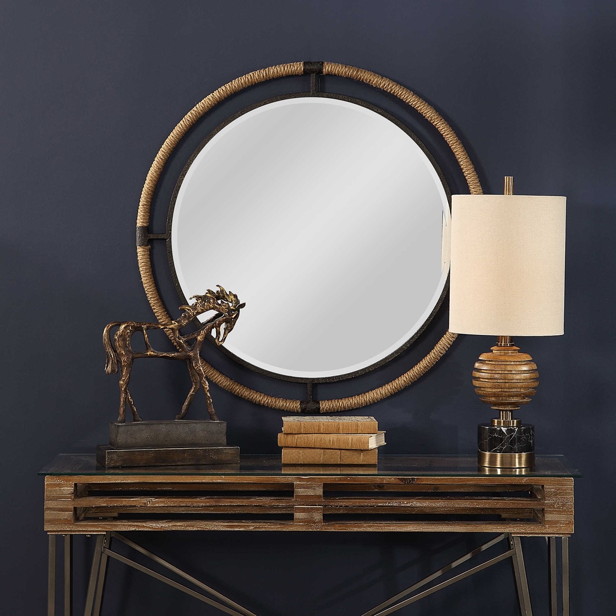 Bowline Round Mirror - Image 1