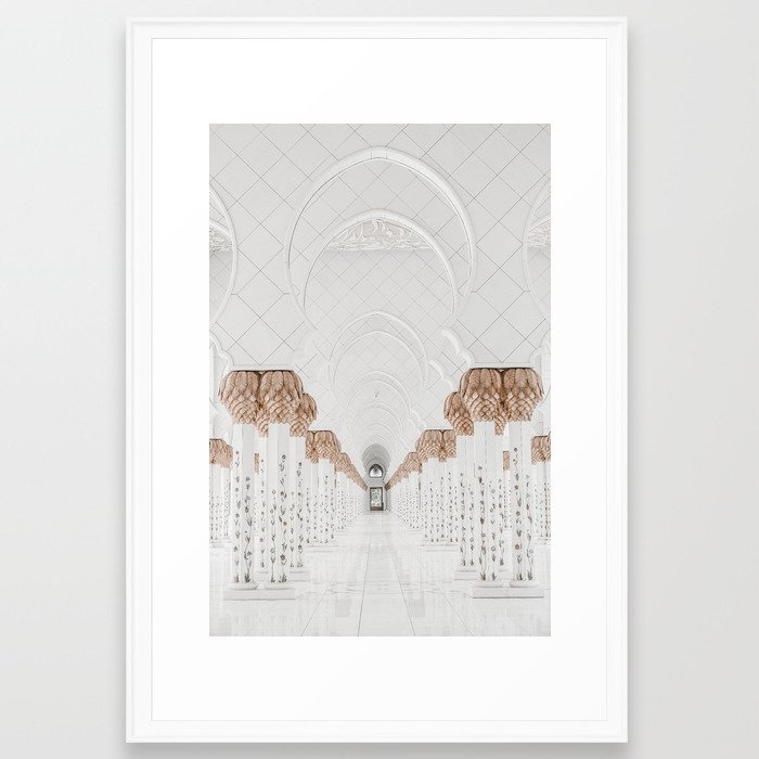 Grand Mosque Abu Dhabi Framed Art Print - Image 0