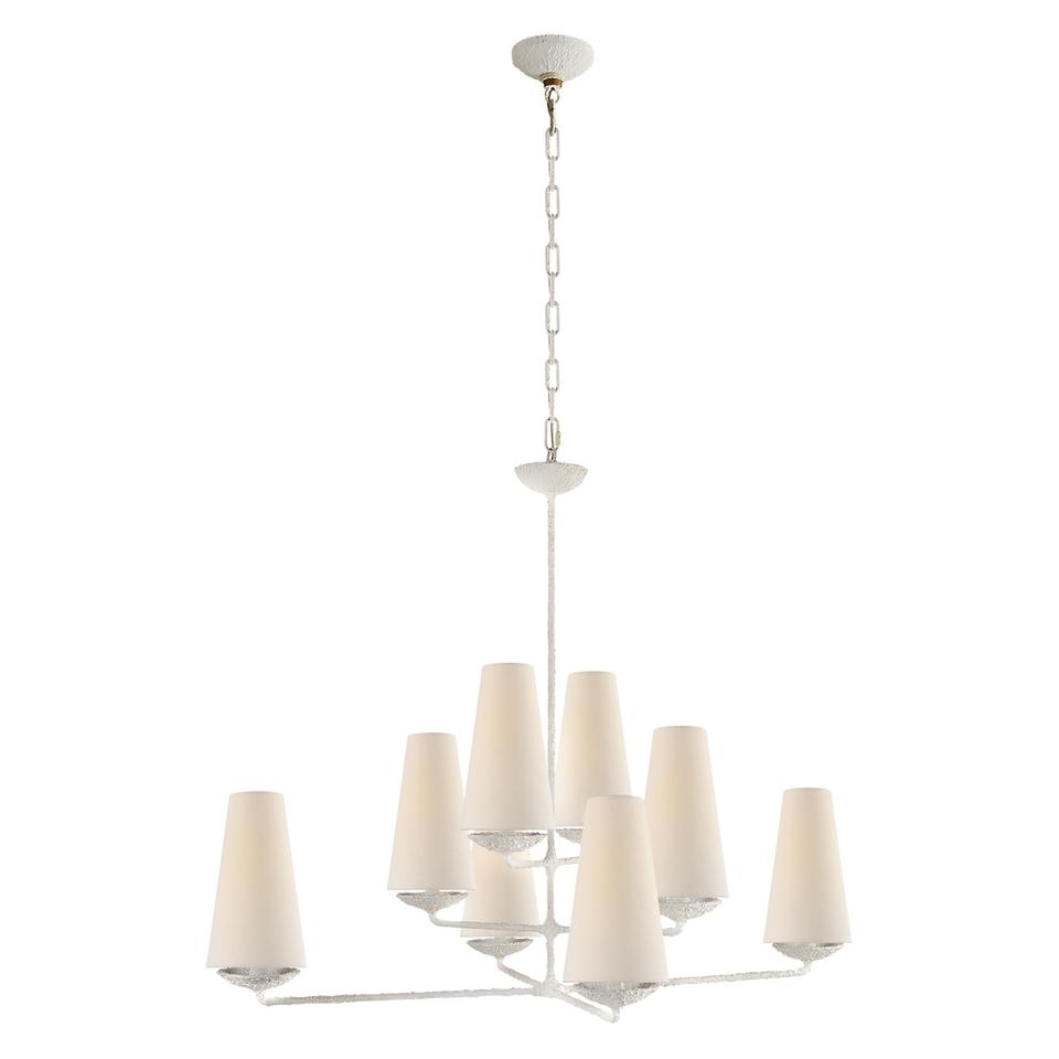 Fontaine Offset Chandelier-Plaster White - Image 0