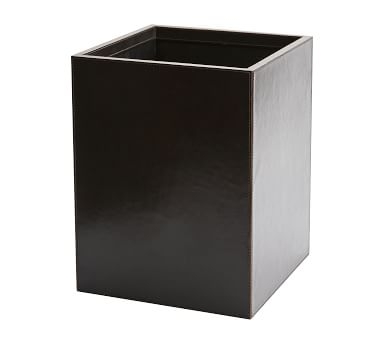 Gia Pencil Cup, Black Leather - Image 6