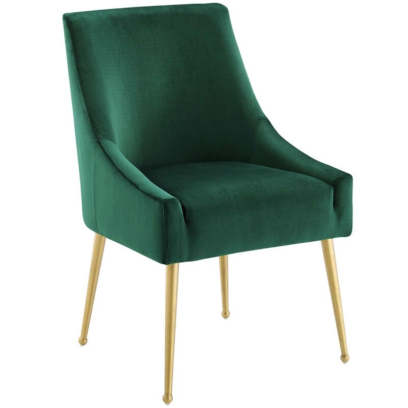 Vella Velvet Upholstered Side Chair - Image 0