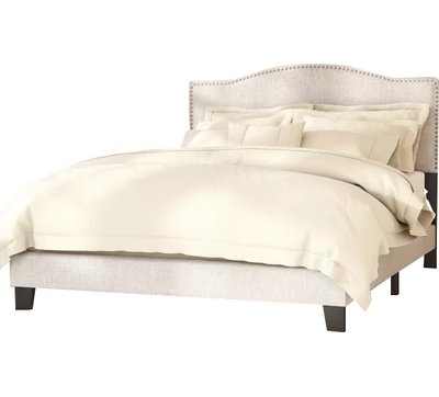 Upholstered Standard Bed, King Linen - Image 1