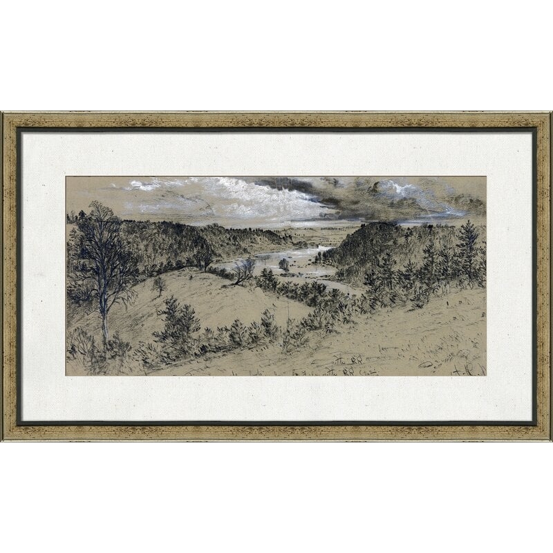Providence Art Antique Landscape Studies 6 by No Artist - Picture Frame Painting - Image 0