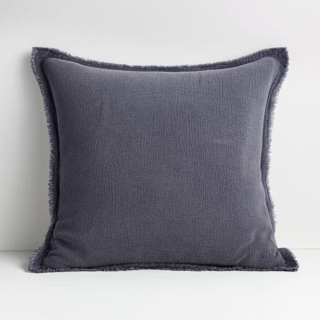 Olind 23" Blue Pillow with Down-Alternative Insert - Image 0