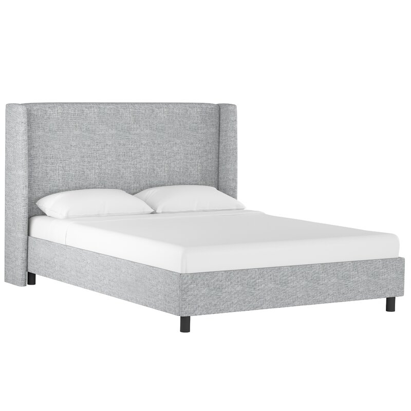 Alrai Wingback Upholstered Platform Bed - Image 1