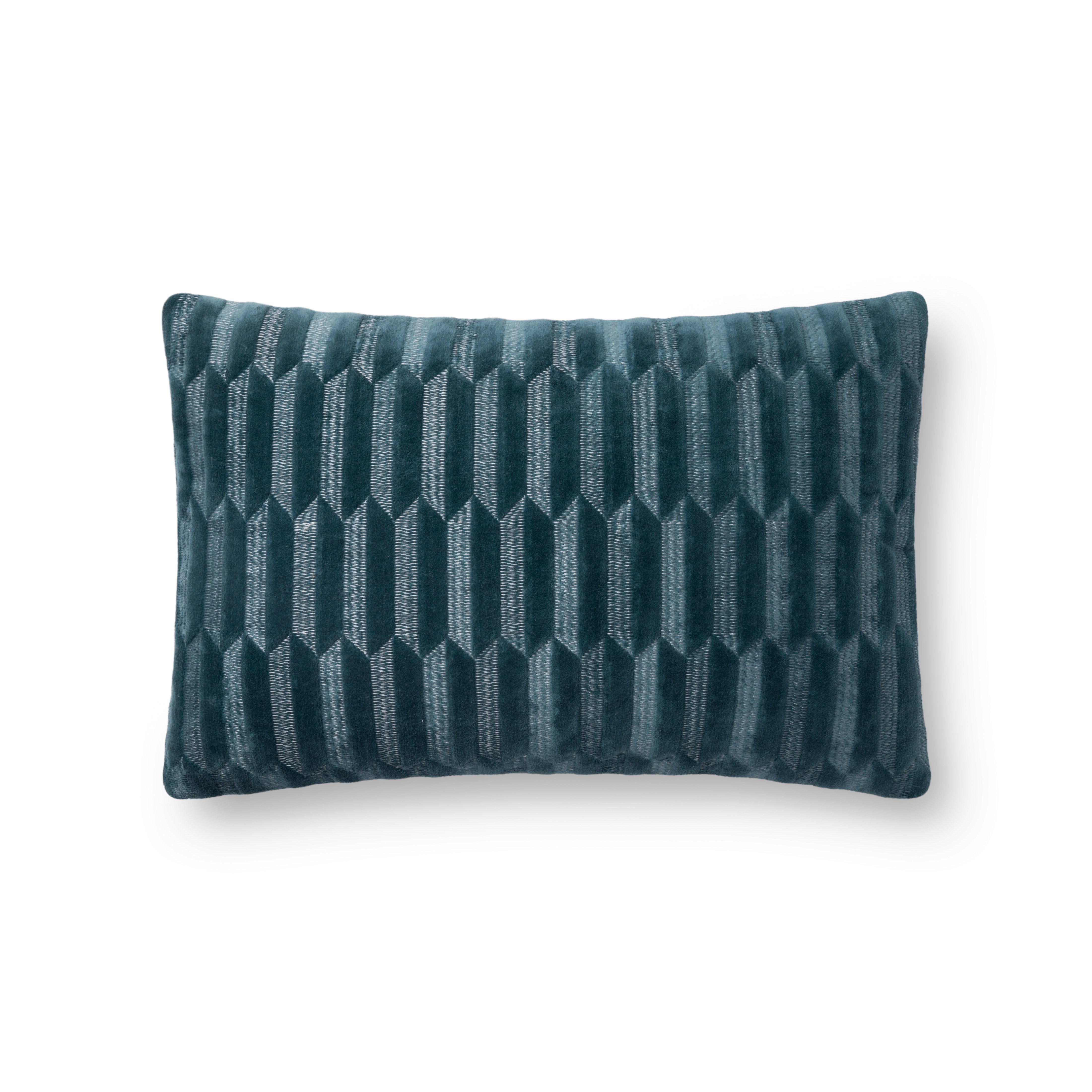Loloi PILLOWS P0863 Teal 13" x 21" Cover w/Down - Image 0