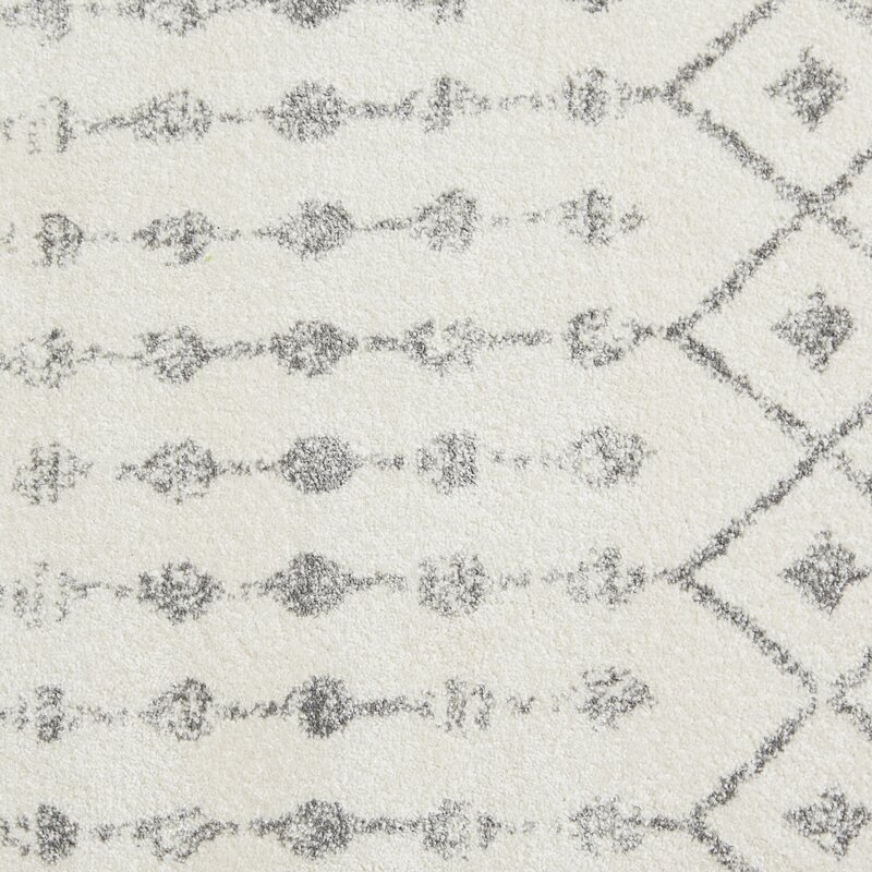 Lucienne Geometric Gray Area Rug, 8' x 11' - Image 2