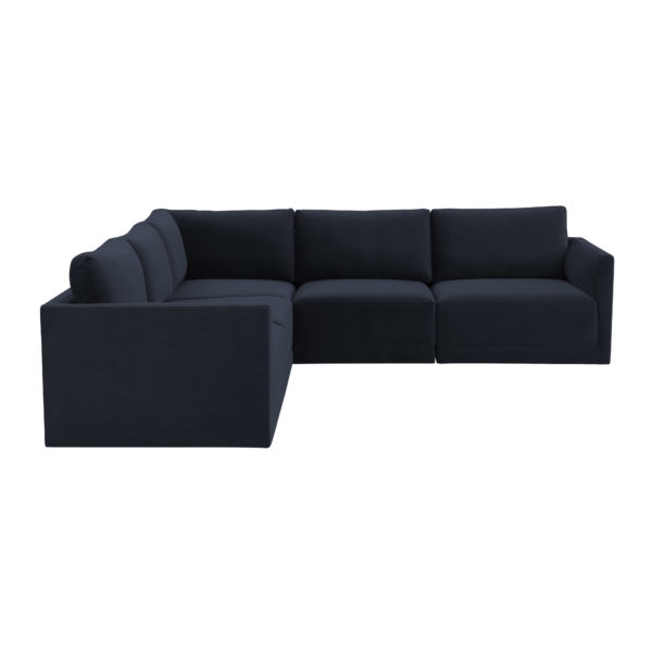 Heaven Navy Modular L Sectional - Image 1