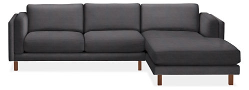 Cade Custom 114x79" Sofa with Right Arm Chaise - Image 0