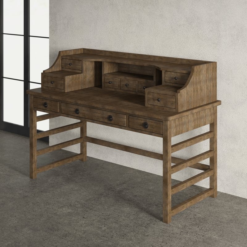 Arbyrd Leg Secretary Desk With Hutch - Image 2