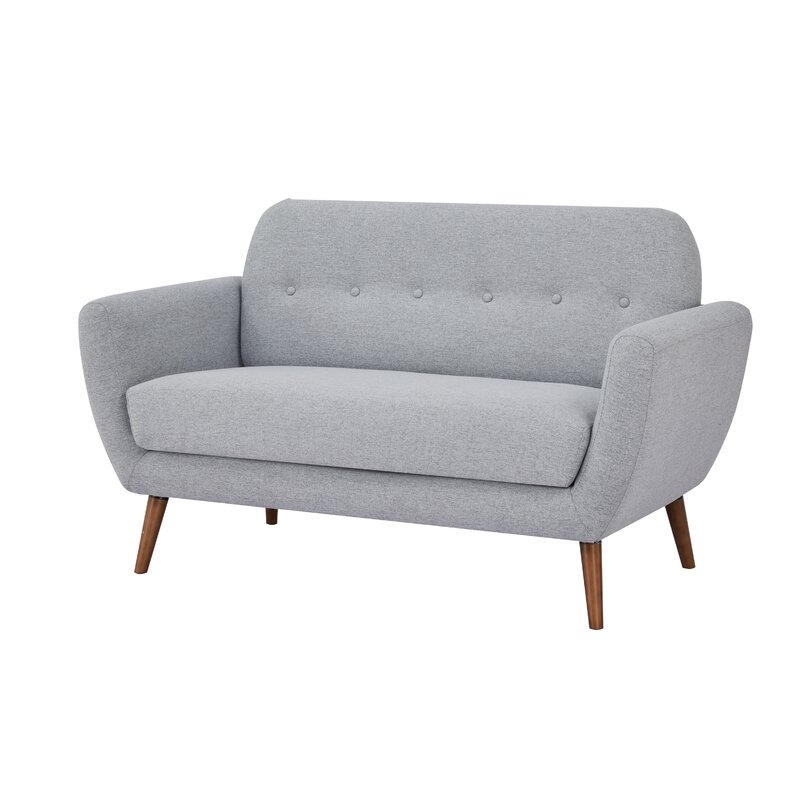 Cutshall 58" Rolled Arms Loveseat - Image 1