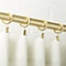 brass with white marble curtain rod set 48"-88"x1"dia. - Image 4