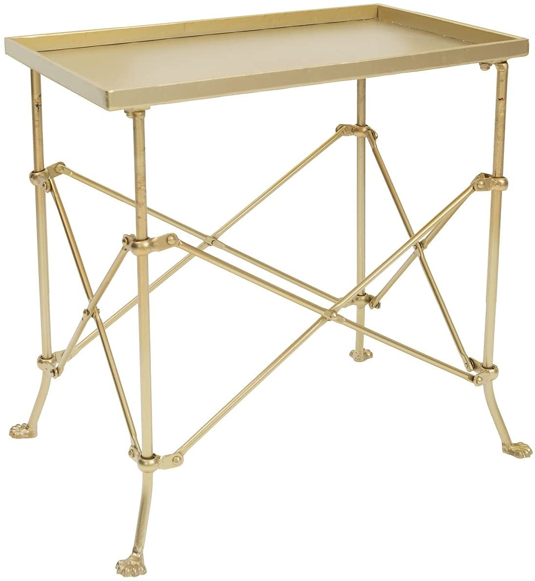 Rectangle 20" Tray-Style Metal Accent Table - Image 5