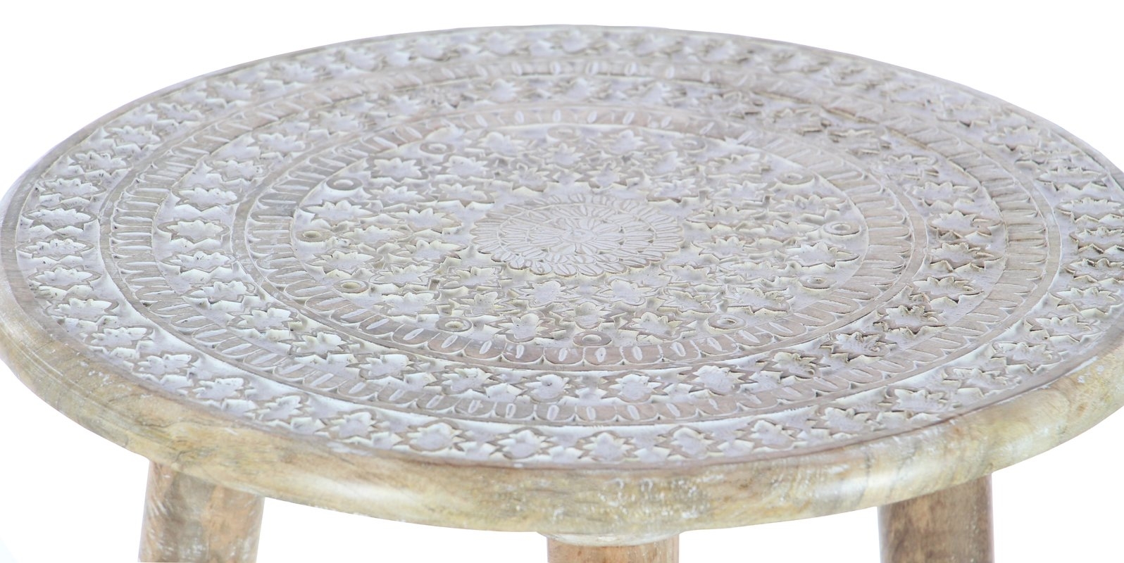 Wood Tripod Round End Table - Image 2
