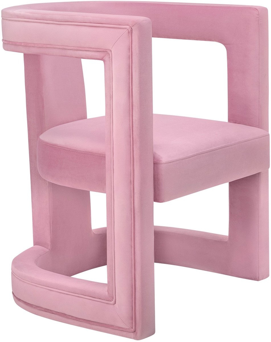 Ada Pink Velvet Chair - Image 0