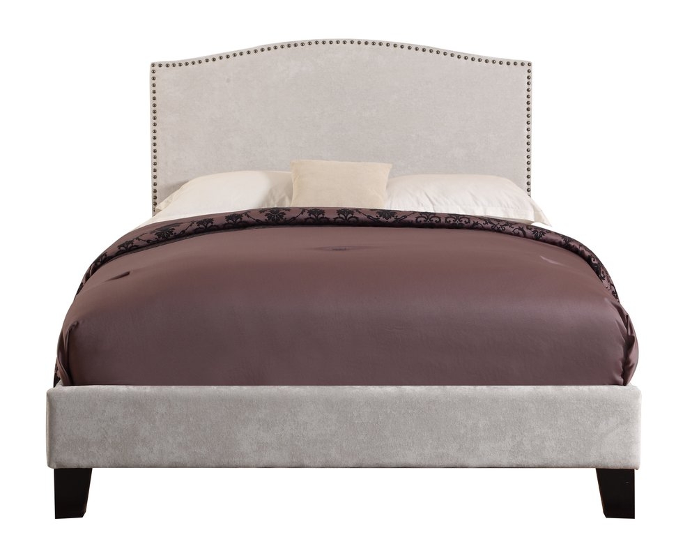 Mckissick Upholstered Panel Bed Cream - Image 0