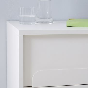 Gemini Nightstand, White Lacquer, Set of 2 - Image 4