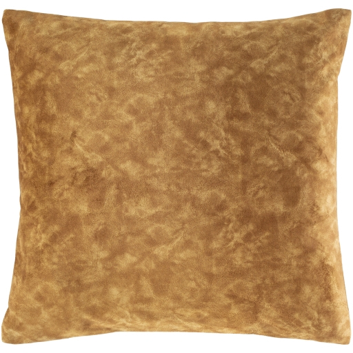 Fine Velvet Pillow, Tan, 20" x 20" - Image 0