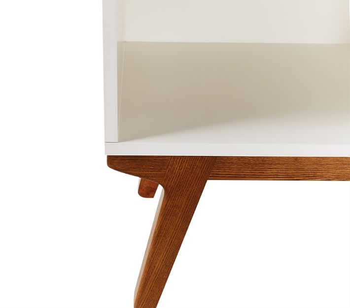 west elm x pbk Modern Nightstand, White Lacquer - Image 1
