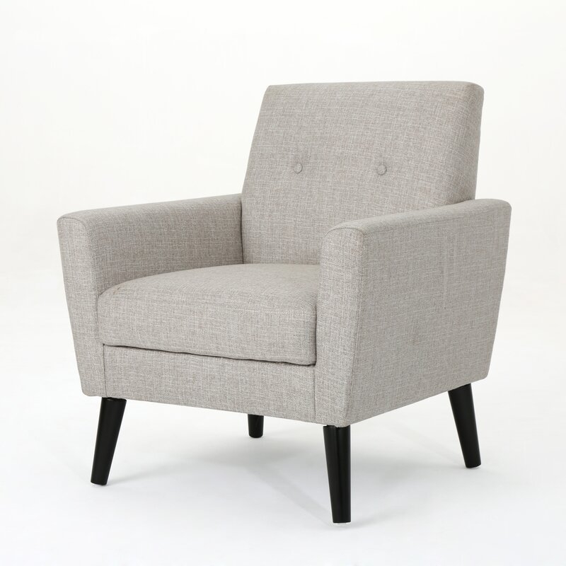 Davon Club Chair, Beige - Image 1