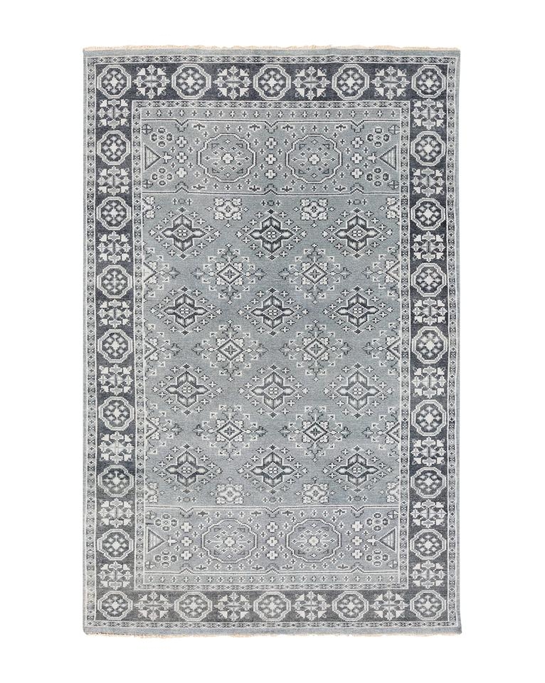 ST. CLOUD TEAL HAND-KNOTTED RUG, 2' x 3' - Image 0