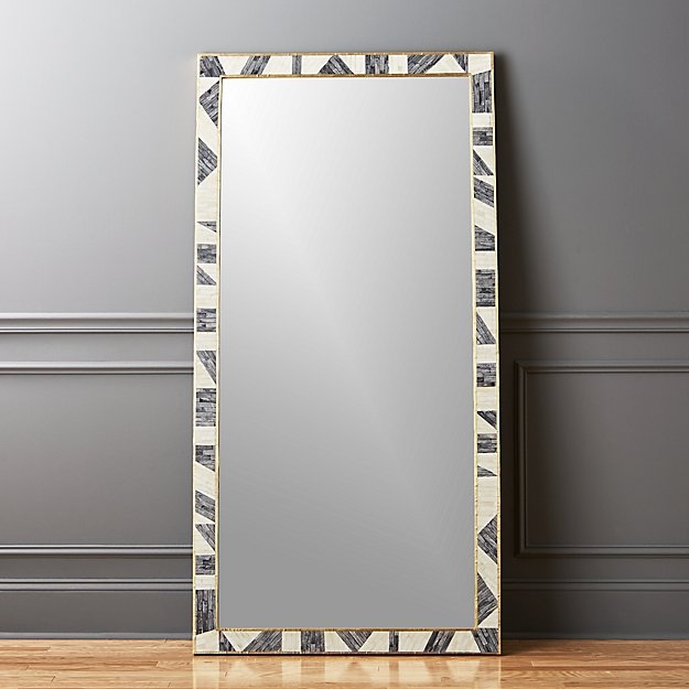 GRACE BONE INLAY FLOOR MIRROR - Image 0