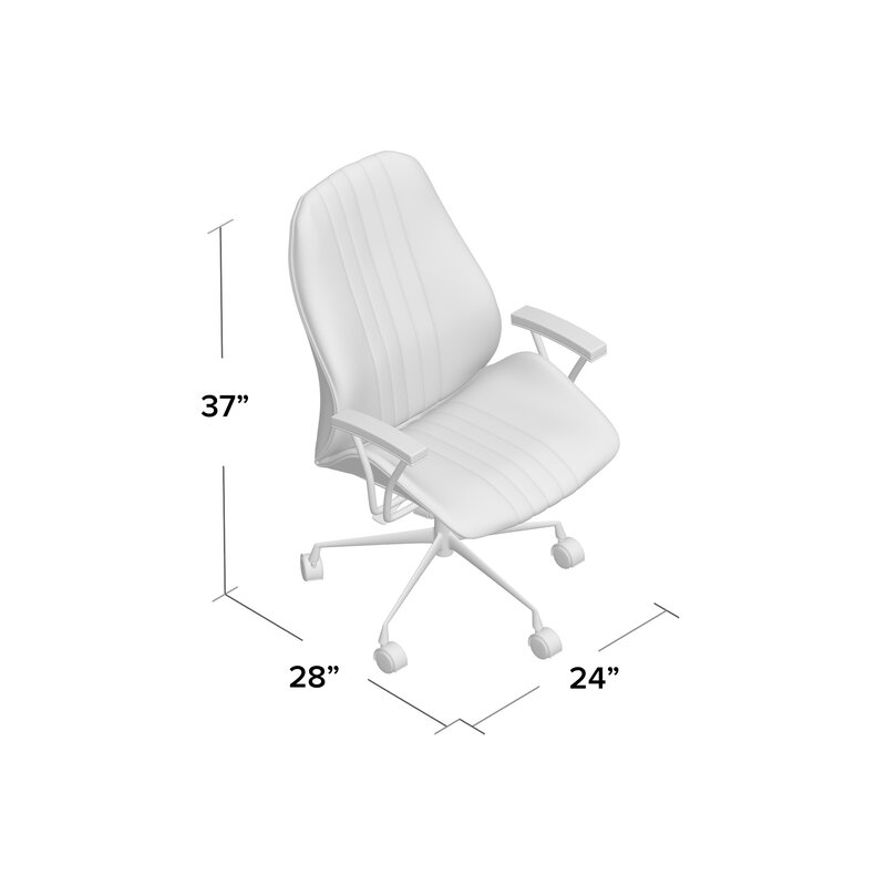 Leonardo Genuine Leather Task Chair - Image 2