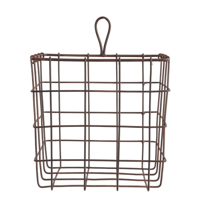 Hanging or Sitting Metal Wire Basket - Image 0