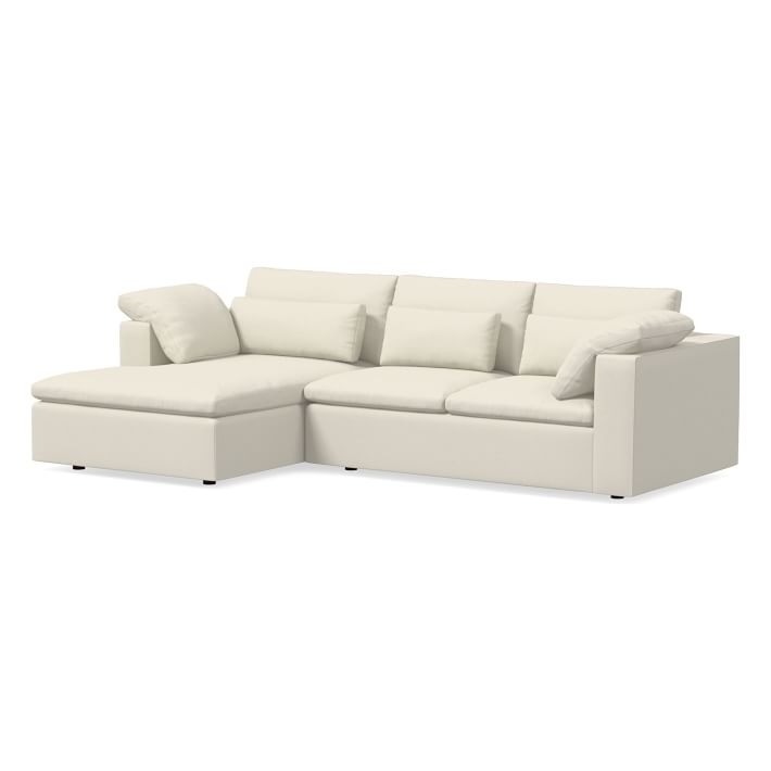Harmony 2-Piece Chaise Sectional Fabric and Color:Luxe Boucle, Luxe Boucle, Stone White Size:Small (108" w) Configuration:Left 2-Piece Chaise Sectional Sectional Depth:Standard (41") - Image 0