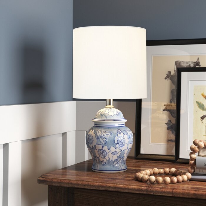 Chinoiserie Ceramic Table Lamp - Image 1