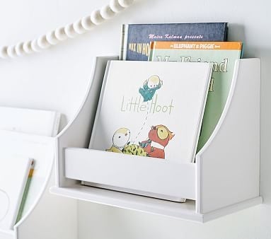 Collector's Mini Book Rack, Simply White - Image 1