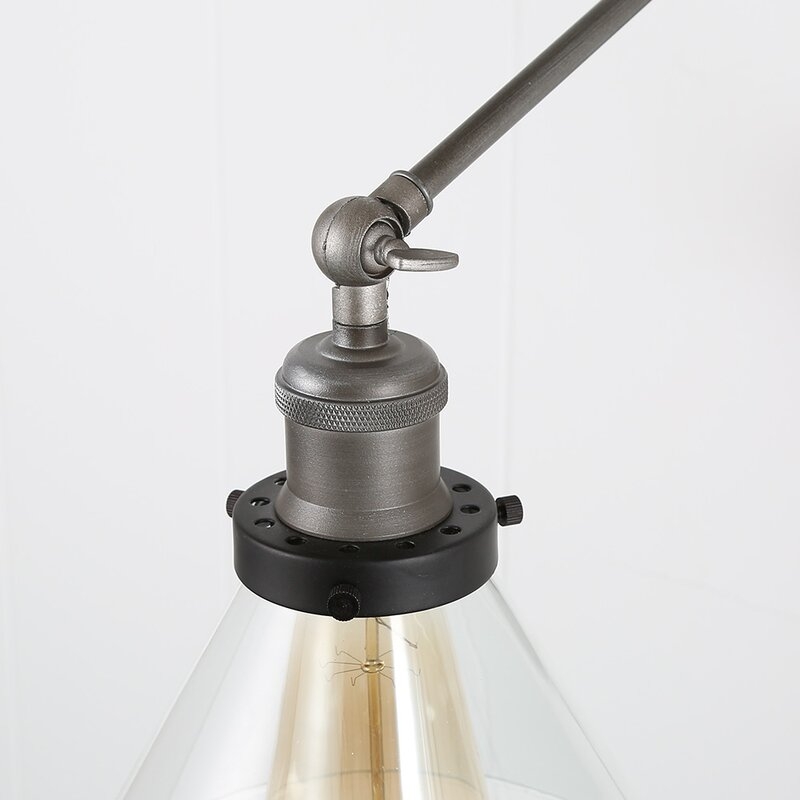 Wrought Studio Avon 1-Light Plug-in Armed Sconce - Image 2