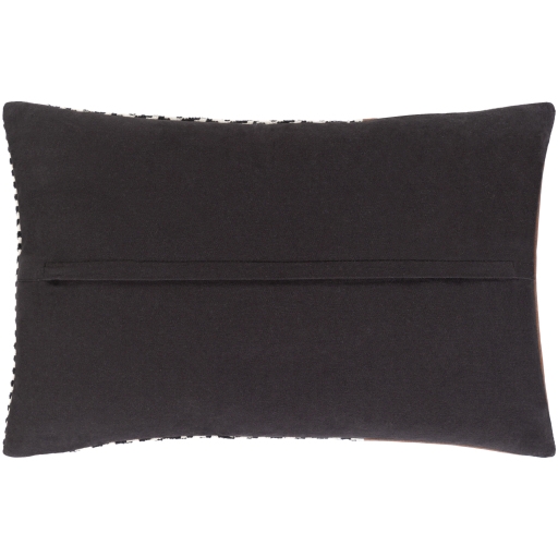 Fiona Leather Chevron Lumbar Pillow, 20" x 13" - Image 4