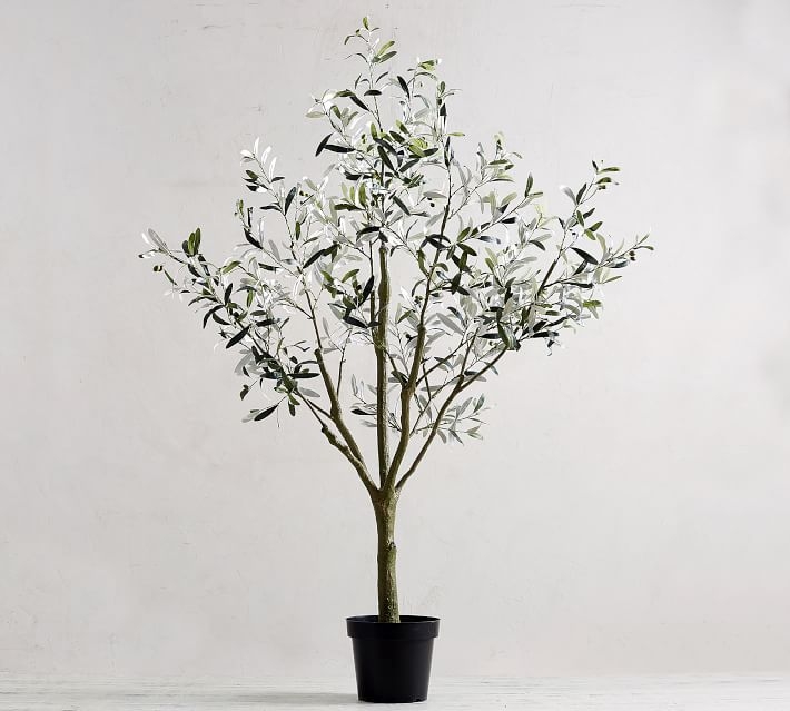 Faux Potted Olive Tree, Large 71" - Image 0