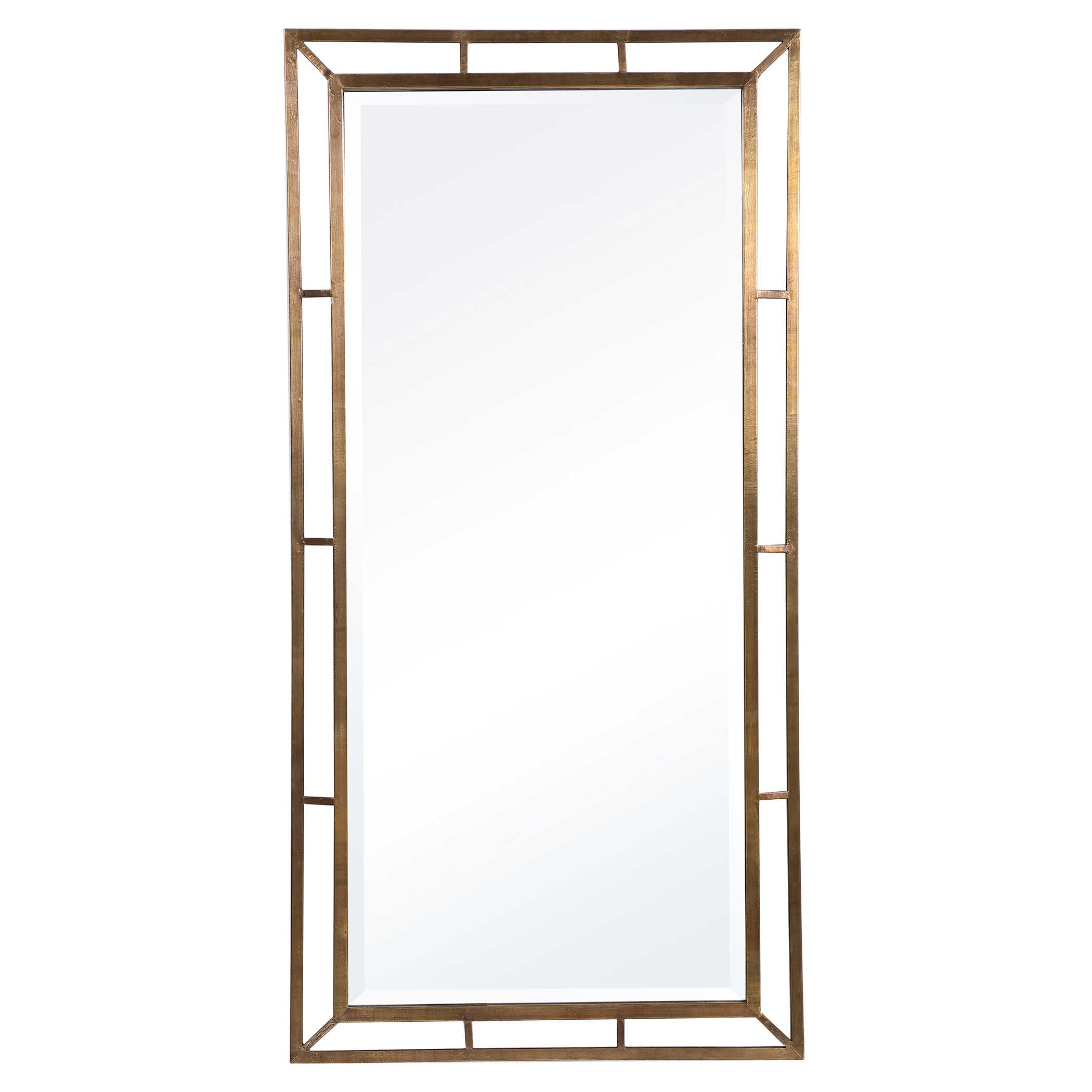 Farrow Mirror, Brass, 28" x 56" - Image 0