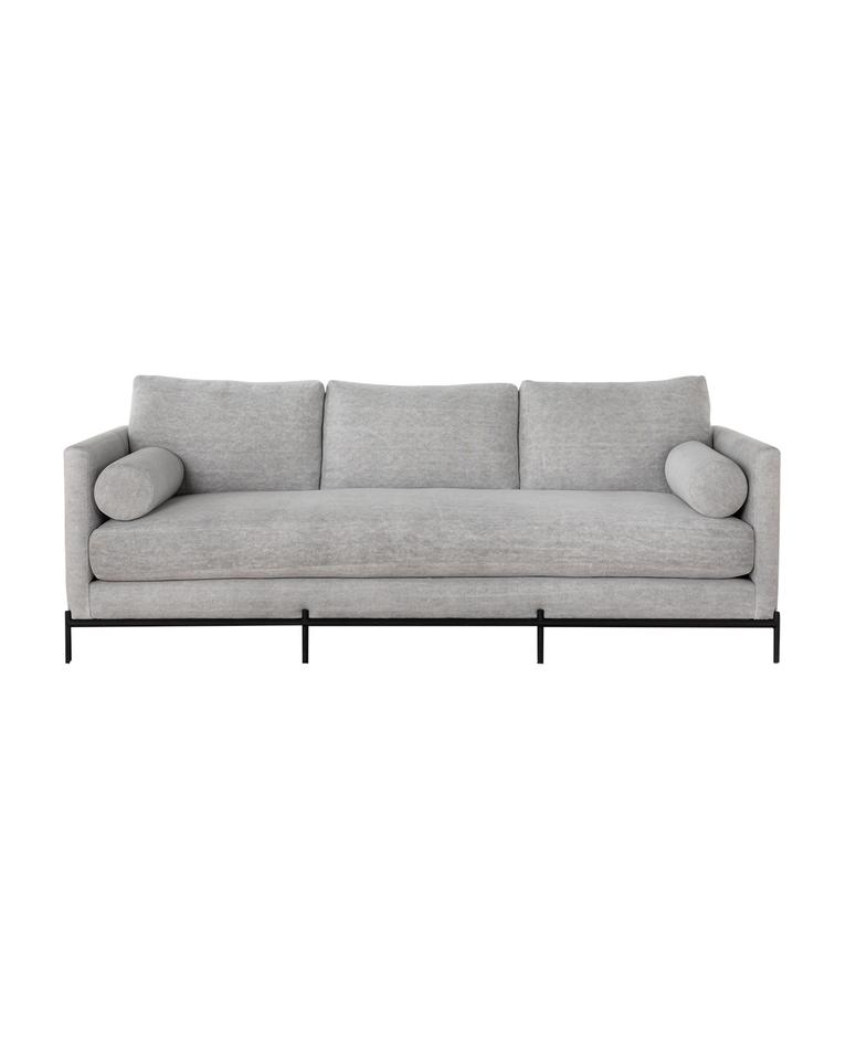 Morrison Metal Base Sofa - Stone Linen - Image 0