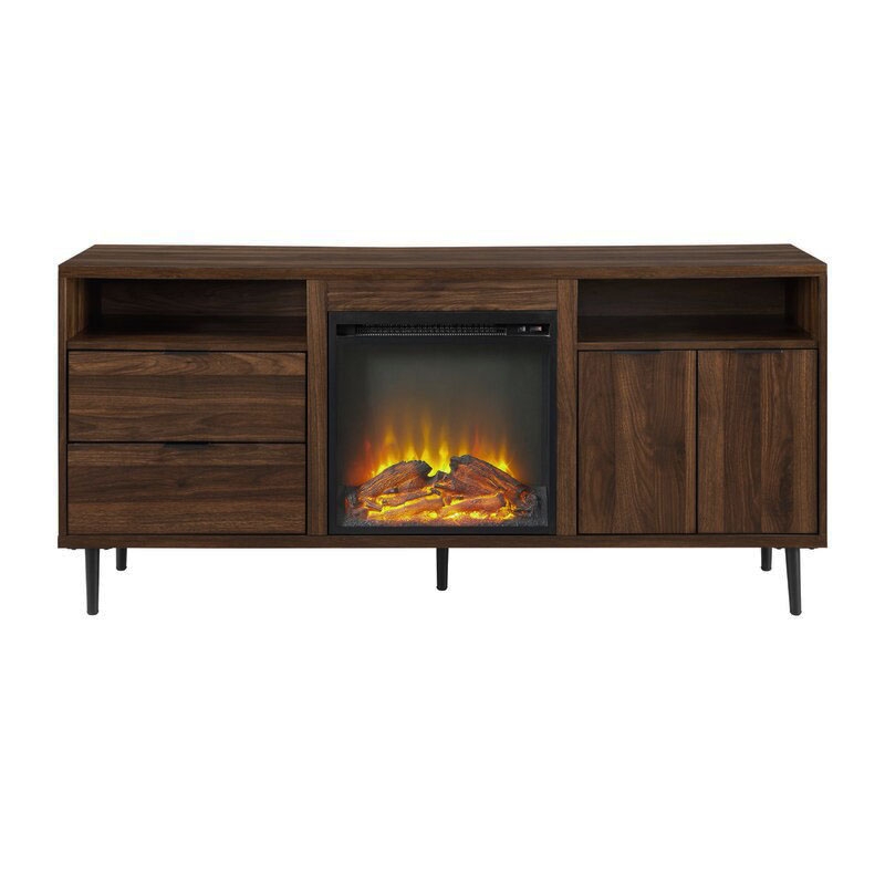 Eglinton TV Stand for TVs up to 65" with Electric Fireplace Included - Image 1