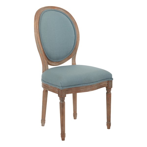 Haleigh Oval Back Upholstered Dining Chair- Klein Sea - Image 0