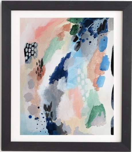SEASONS ABSTRACT Black Framed Wall Art By Laura Fedorowicz - Image 0