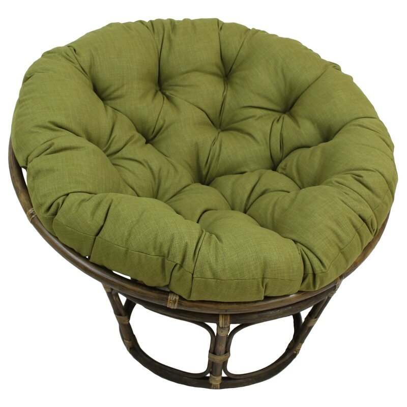 Indoor/Outdoor Papasan Cushion - Merlot - 52" - Image 1