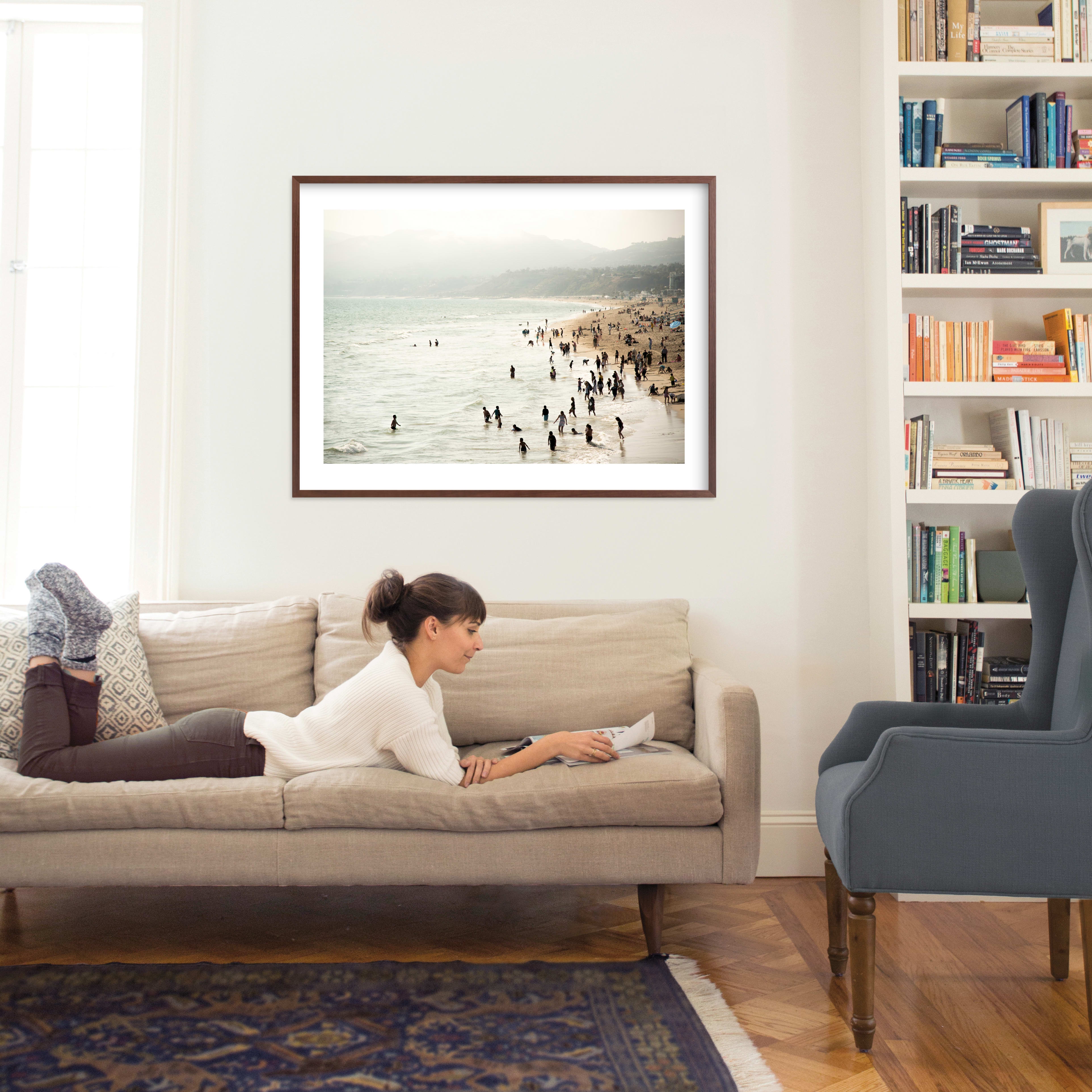 Seaside Contrast Wall Art Print - Image 2