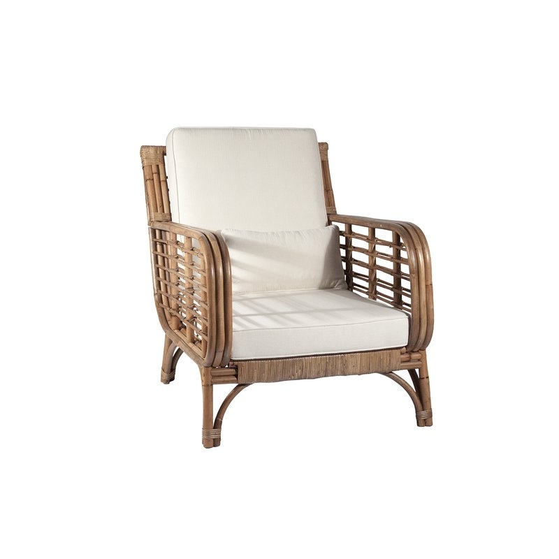 Square Back Rattan Chair - Image 0