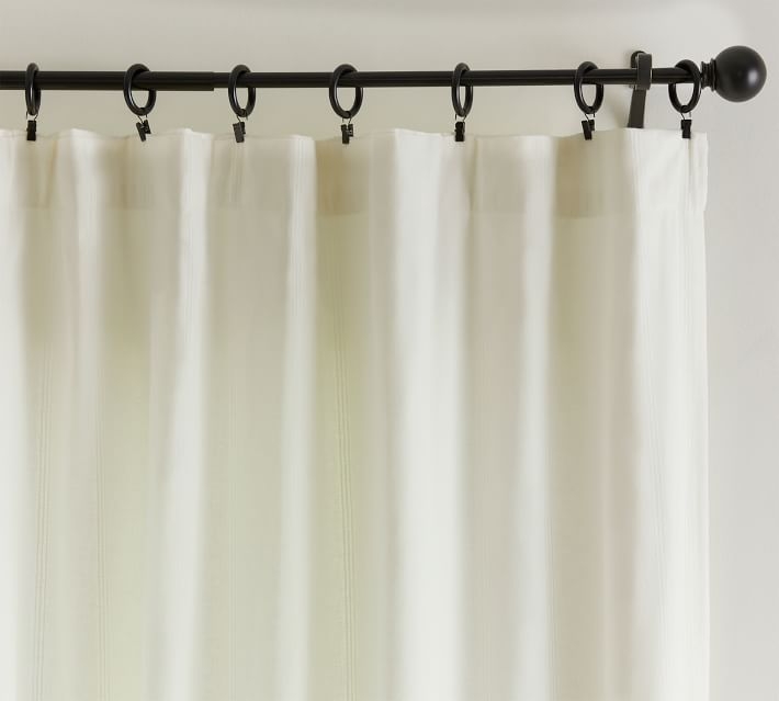 Gramercy Textured Curtain, Set of 2, 50 x 96", Classic Ivory - Image 2