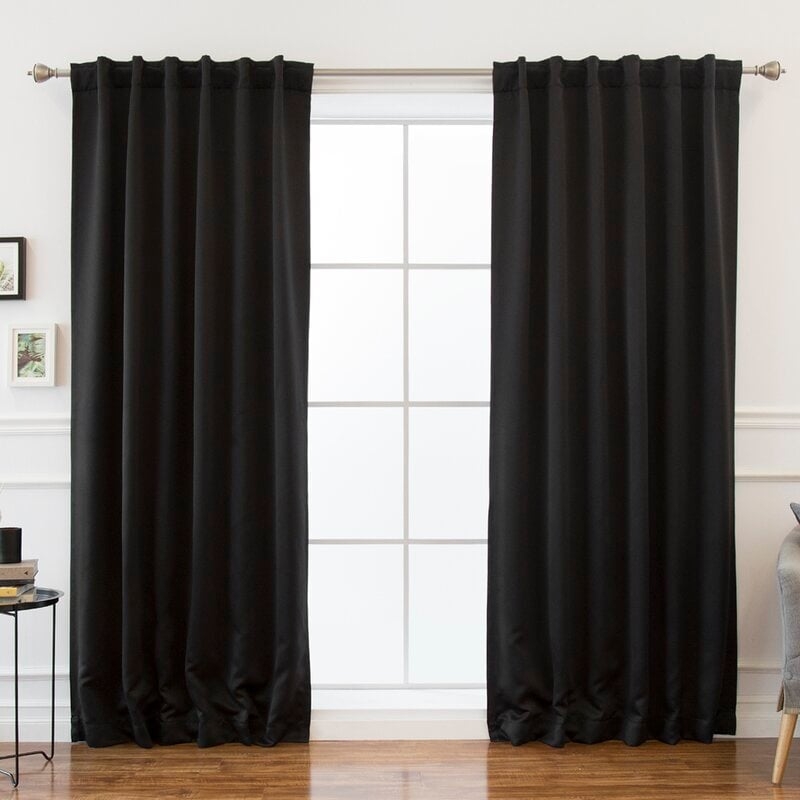 Sweetwater Room Darkening Solid Thermal Curtain Panels (Set of 2) - Image 0