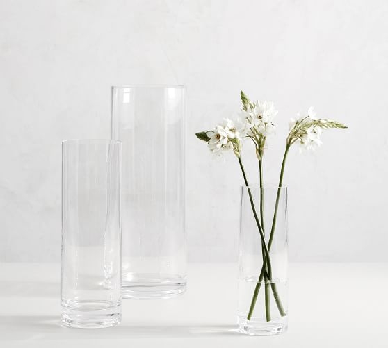 Aegean Clear Glass Vase, Medium - Image 2