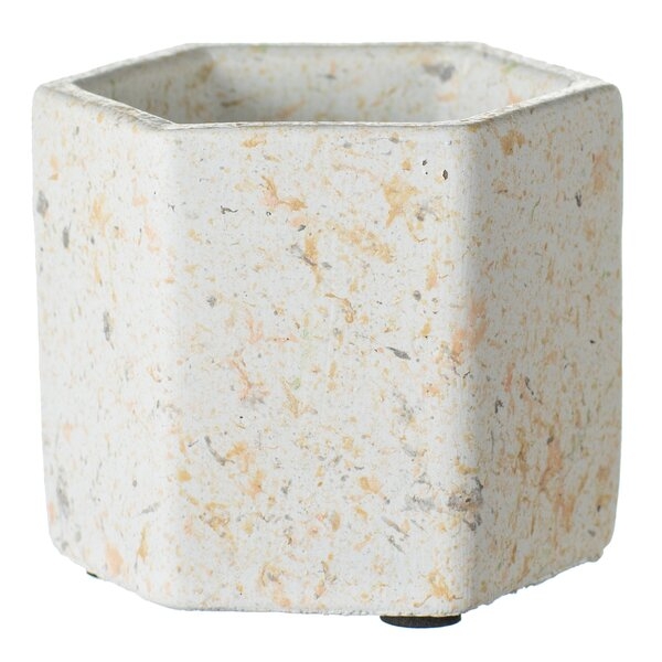 Waltman Mini Flower 4-Piece Cement Pot Planter Set - Image 1