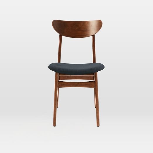Classic Cafe Dining Chair, Nightshade, Mod Weave, Walnut, Individual - Image 3